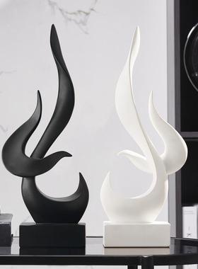 火焰鸟抽象艺术摆件高级轻奢家居电视柜客厅酒柜玄关装饰品高级感