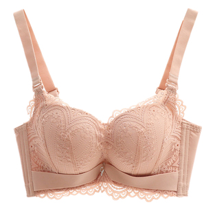 无钢圈超厚6CM内衣女平胸A小胸罩专用调整型防下垂加厚款文胸显大