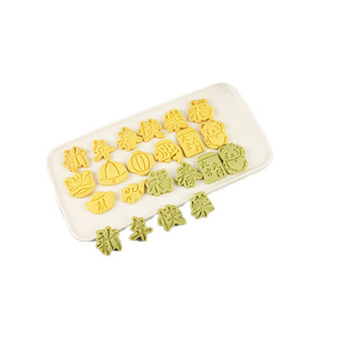 新年迷你曲奇模具儿童卡通饼干翻糖小兔模具DIY立体压模简单操作