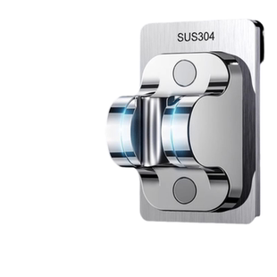 不锈钢免打孔花洒支架淋浴头防掉落浴室固定座喷头可调节通用底座