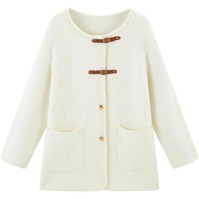 【张婧仪同款】太平鸟女装冬季款轻奢外套式毛衫A1EAE4247