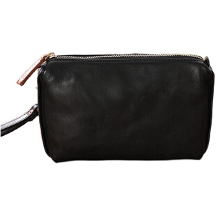 玩爷真皮手抓包头层牛皮商务手包休闲钱包潮男手机包大容量手拿包