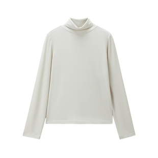 [卢正义韩国明星款]佐丹奴坑条修身高领打底衫长袖T恤女05325831