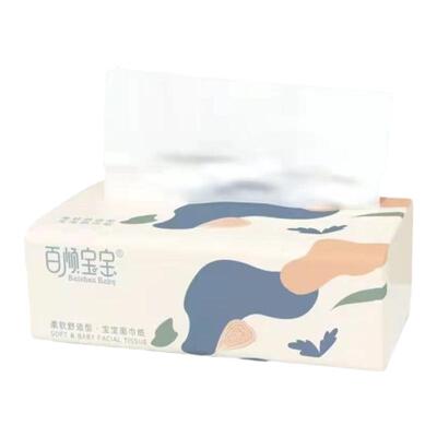 百顺原生木浆母婴适用家用抽纸巾
