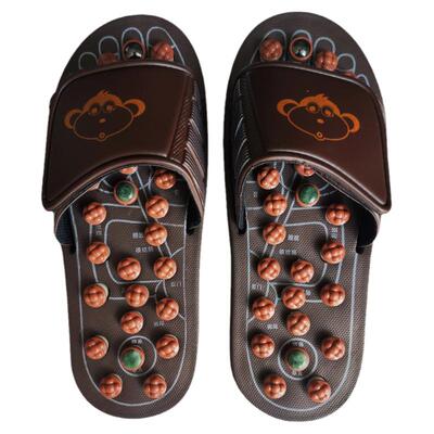 玉石足疗鞋穴位凉拖鞋脚底指压板