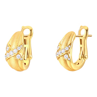 气质复古百搭交叉星芒耳环