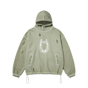 Thug Club 联名款 Hoof Hoodie 男女 做旧破洞铆钉连帽衫卫衣
