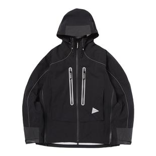 现货 And Wander Pertex Shield Rain Jacket 25FW连帽冲锋衣夹克