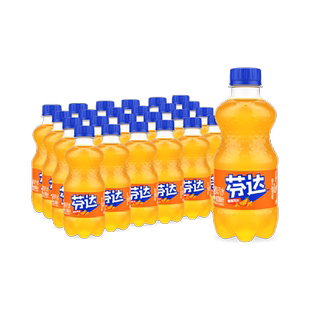 可口可乐 芬达含汽饮料迷你mini300mlx24瓶整箱橙味汽水碳酸饮料