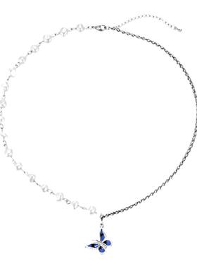 杨超越同款珍珠拼接女ins甜酷