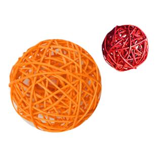 彩色藤球藤编彩球挂饰幼儿园学校走廊天花板装饰diy柳球圆形吊饰