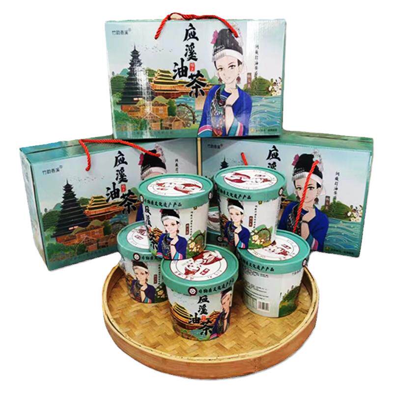 广西三江油茶饮品早餐速食6桶装