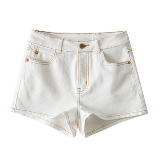 做工平整性感翘臀显腿长紧身高腰牛仔短裤辣妹爱穿的弹力热裤夏薄