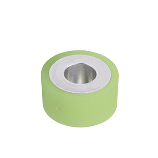 聚氨酯滚轮主动轮传动滚筒包胶滚轮直柱型通孔带止动螺丝