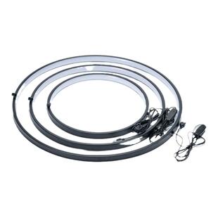 佛龛圆形背景灯圈流水工艺装LED单灯圈神台财神位发光DIY百搭装饰