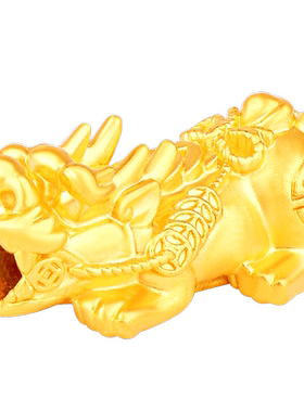 老庙足金转运珠招财铜钱貔貅手串