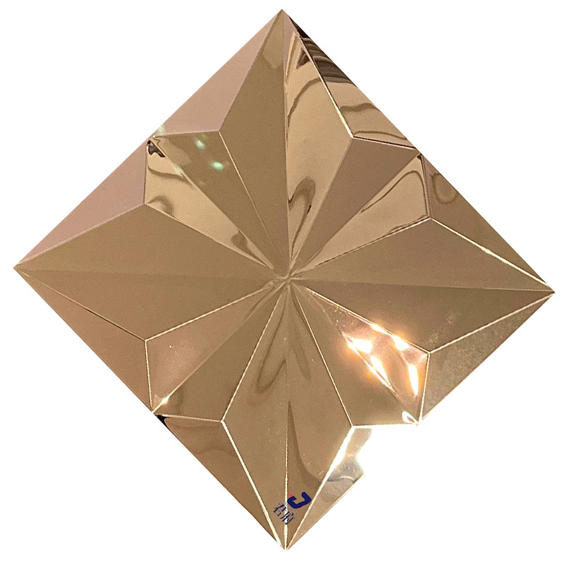 君府不锈钢金属3D大块马赛克自贴