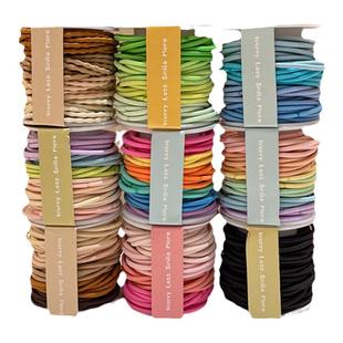 儿童头绳彩色基础款扎头发发绳小女孩高马尾不伤发发圈宝宝橡皮筋