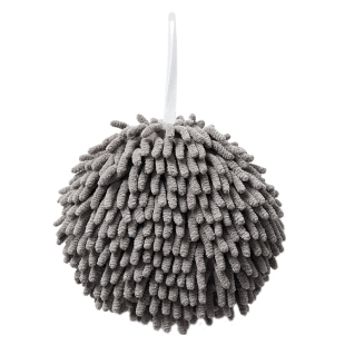 日式雪尼尔擦手球挂式擦手巾厨房加厚吸水速干卫生间可爱抹布北欧