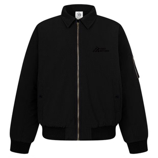 SREK美式复古翻领棒球服男女款秋冬季宽松休闲百搭夹克外套潮牌