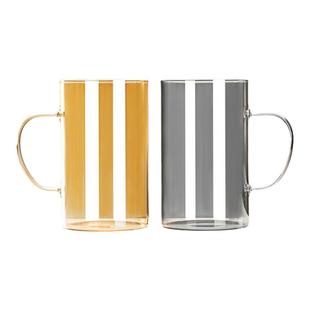 高硼硅玻璃杯大容量超大口径泡茶杯个人专用办公室喝水杯子男士