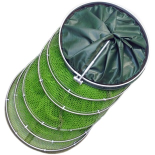 特价包邮鱼护网兜涂胶防挂渔护网不锈钢圈万向台钓渔户渔具渔网兜