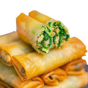 鹿有有老式手工荠菜肉丝春卷半成品速食鲜肉炸春卷春饼酥脆点心