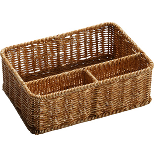 Kens桌面分格收纳盒北欧浴室护肤用品茶几玄关遥控器钥匙收纳盘