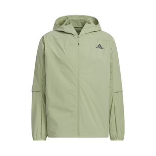 adidas阿迪达斯新款连帽秋科技感凉感梭织运动健身夹克外套KB5158