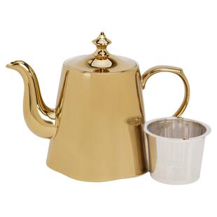 T2金色玛瑙茶壶茶杯碟套装轻奢24K鎏金高档骨瓷茶具乔迁女神送礼