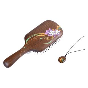 谭木匠正品气囊气垫按摩梳木梳子风吟头皮经络女士长发卷发专用梳