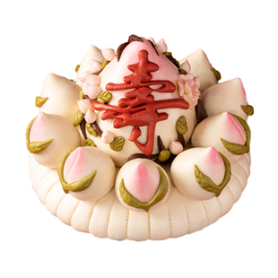 送长辈祝寿寿桃主题花馍馒头老人生日寿宴寿包中式蛋糕面点礼盒