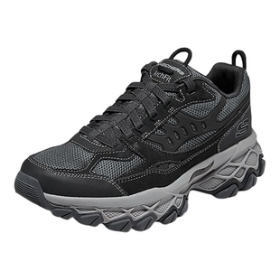 Skechers/斯凯奇男鞋秋季新款黑武士运动鞋男士老爹鞋黑色休闲鞋