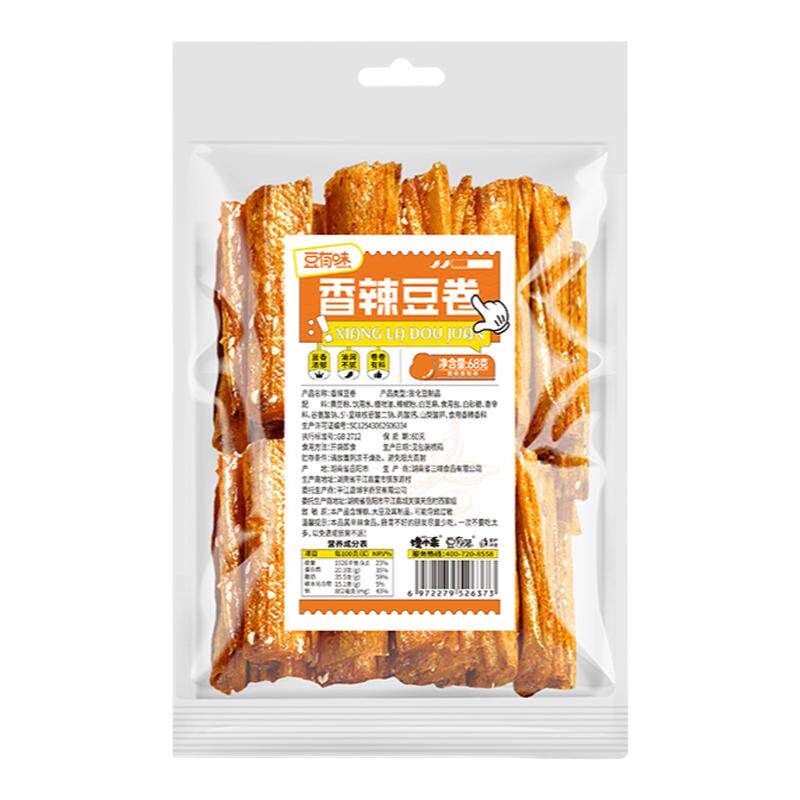 豆有味香辣豆卷18.8元到手8包