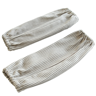 8310 简约纯棉条纹家务清洁工作护袖头女士办公室防油污袖套袖筒