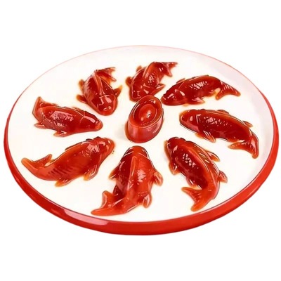 八方来财山楂糕山楂鱼锦鲤年年有鱼鱼形鲤鱼年夜饭半成品家宴新鲜