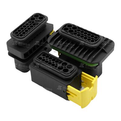 TE型新能源16孔汽车防水连接器
