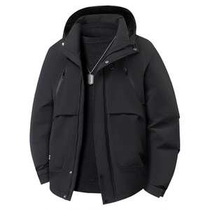 百胜狐冬季大码工装鸭绒羽绒服