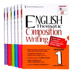 正版新加坡小学英文写作 Thematic Composition 主题作文看图作文Thematic Composition 英文原版教辅备考AEIS