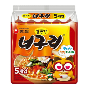 韩国进口农心浣熊乌龙面乌冬面炸酱方便面拉面辣味速食袋装泡面