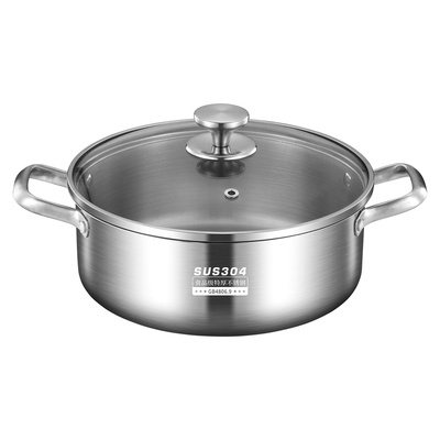 【材质保真】304不锈钢特厚火锅