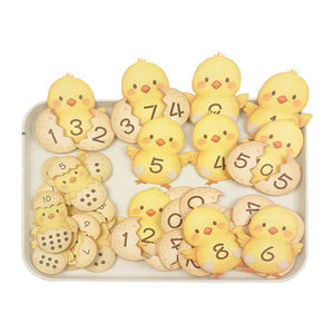 启汐幼教企业店幼儿园小中大班区角材料数学区益智玩具点数鸡蛋配对数字分合教具