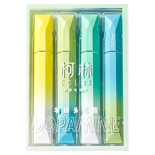 多巴胺高颜值荧光笔棱境渐变记号笔彩色划重点标记笔小学生用做笔记初中生专用的莹光笔高中银光柯林淡色系