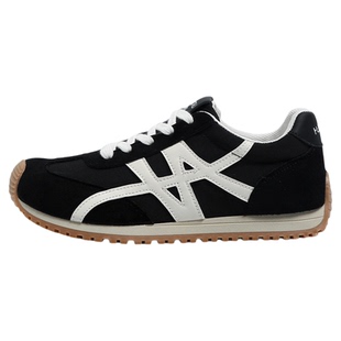 环球黑色德训鞋女款2026春季新款超火厚底内增高阿甘鞋休闲运动鞋