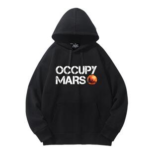 马斯克同款占领火星OCCUPY MARS SpaceX连帽卫衣秋冬亲子童装衣服