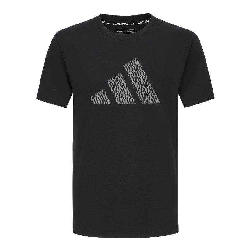 Adidas阿迪达斯短袖男女情侣黑白圆领全新运动休闲半袖T恤大LOGO
