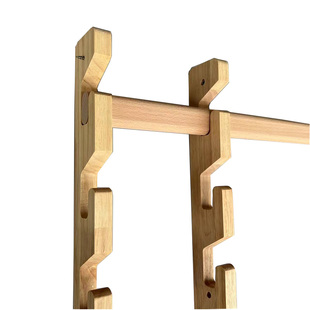 榉木可调节挂衣杆儿童衣柜任意撑成长衣通活动升降移动挂杆随意撑