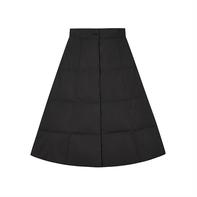 冬季羽绒服短裙女a字半身