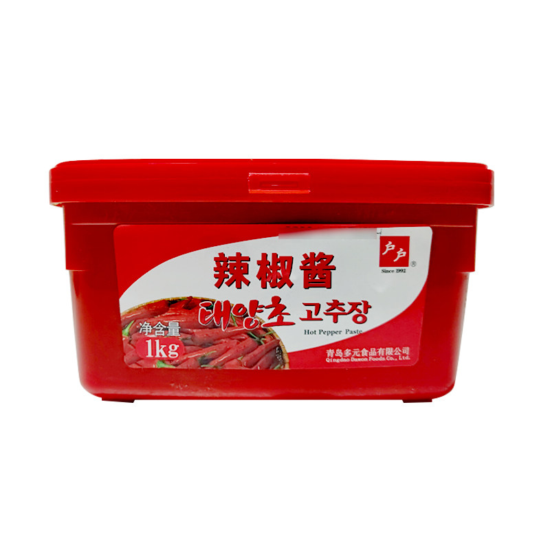 韩式户户辣椒酱500g韩式石锅辣椒酱