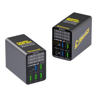 【维修佬推荐】C-Power桌面多口充充电器全兼容数显USB大功率闪充充电头氮化镓PD超级快充工作室手机平板通用